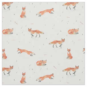 Tissu Fox d'hiver