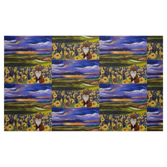 Tissu Fox Et Friend Storm (Fat Quarter)