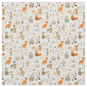 Tissu Fox Fantasia : Whimsy Fox