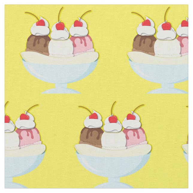 Tissu Fractionnement de la banane de crème glacée (Fermer)