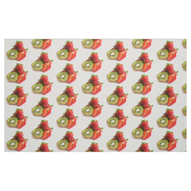 Tissu Fraise et kiwi (Fat Quarter)
