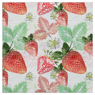 Tissu fraises, baies, rouge, frais, mûr, sucré, nourritu