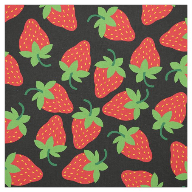 Tissu Fraises Fruits Cuisine pour enfants (Échantillon)