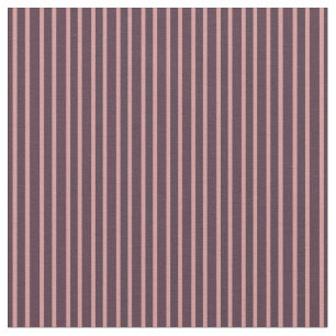 Tissu Framboise, marguerite rose et rayures marron Woody