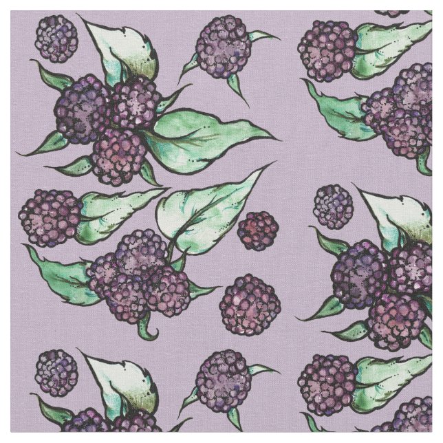 Tissu Framboise noire (Fermer)