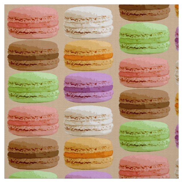 Tissu Français Macarons - couleurs en pastel (Échantillon)