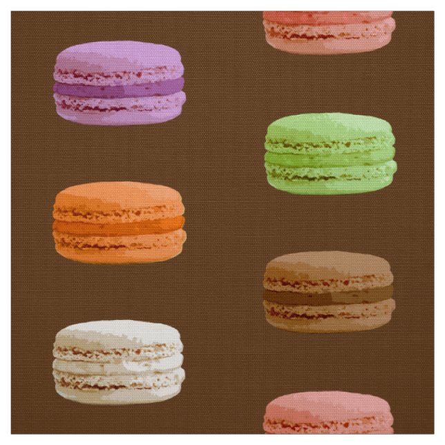 Tissu Français Macarons - pastels muti-colorés (Échantillon)