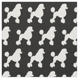 Tissu Français Poodle Chien Silhouette Animaux