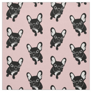 Tissu Frenchie brindle mignon est un rêveur