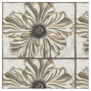 Tissu Fresque de Flowerhead sur l'arrière - plan