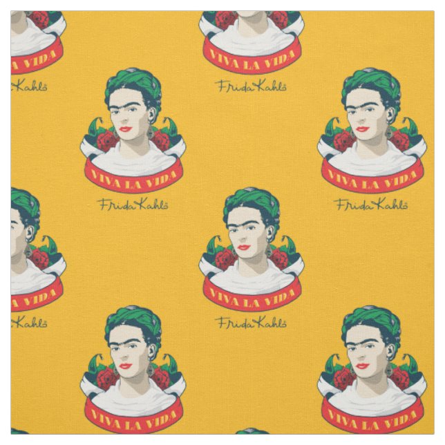 Tissu Frida Kahlo | Viva la Vida (Échantillon)