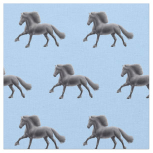 Tissu frison noir de cheval