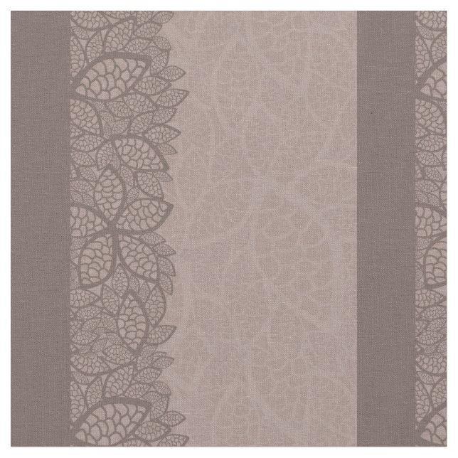 Tissu Frontière et arrière - plan de motif de feuille (Fermer)