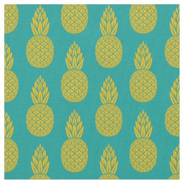 Tissu Fruit tropical d'ananas (Fermer)