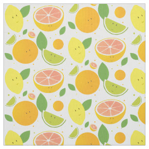Tissu Fruits de caricature Citron citron citron citron c