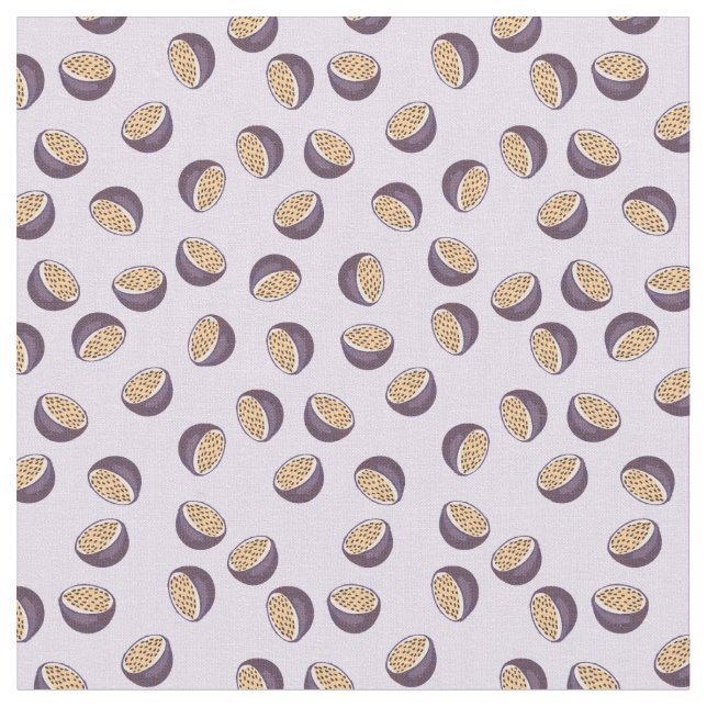Tissu Fruits de la passion parfaite et transparente moti (Fermer)