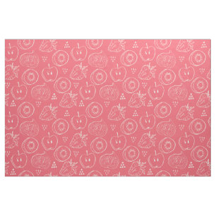 Tissu Fruits dessinant le motif