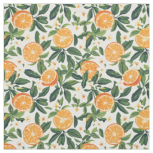 Tissu Fruits d'été dessinés à la main