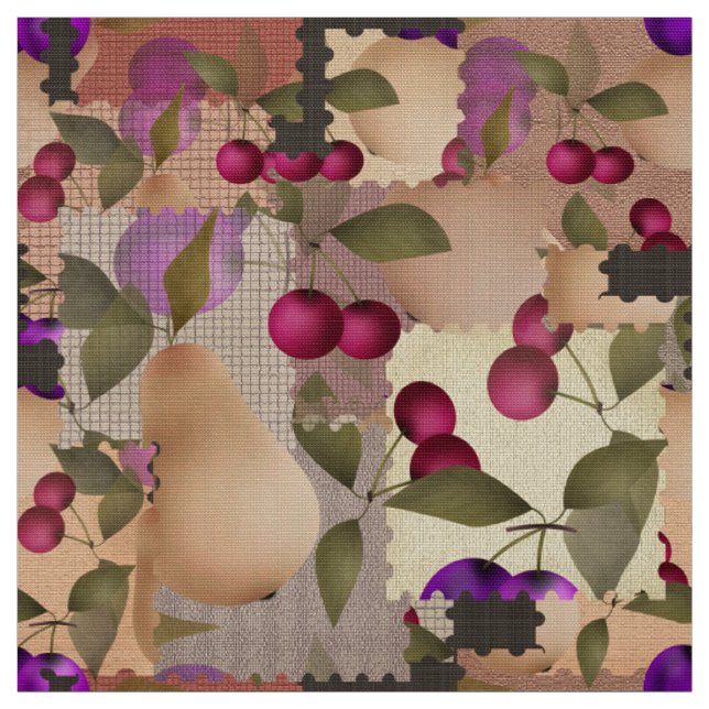 Tissu Fruits, patchwork (Échantillon)