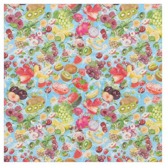 Tissu Fruits tropicaux salants (Fermer)