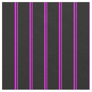Tissu Fuchsia & Black Linked/Striped Motif