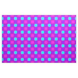 Tissu Fuchsia Carré couleur et Motif circulaire