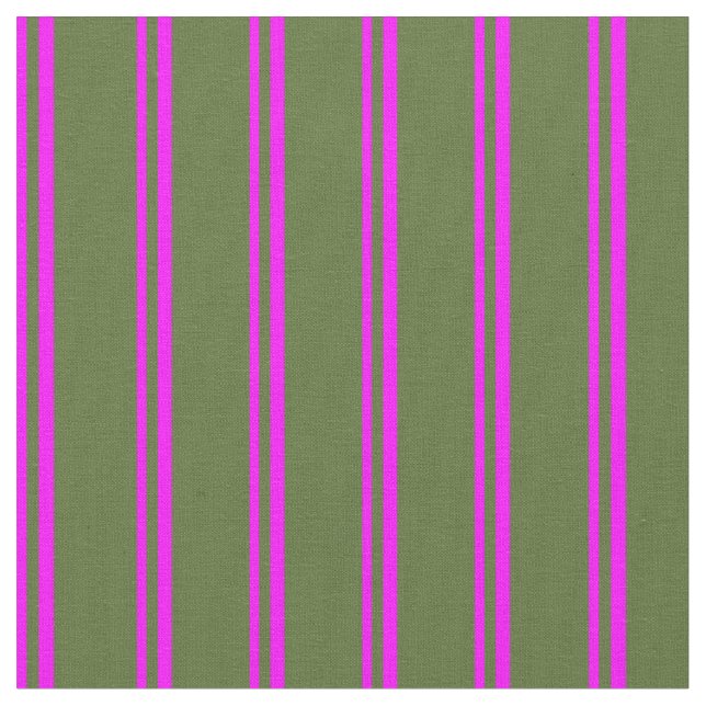 Tissu Fuchsia & Motif vert foncé (Fermer)
