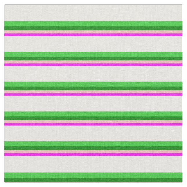 Tissu Fuchsia, Pink clair, Green, Lime Green et White (Fermer)
