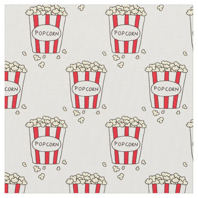 Tissu Fun cinéma Théâtre Popcorn dans le seau pour coudr (Fermer)