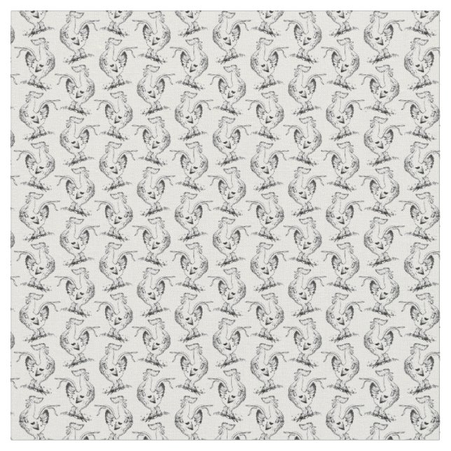 Tissu Fun Country Rooster Classic Art CUSTOM BG COULEUR (Fermer)