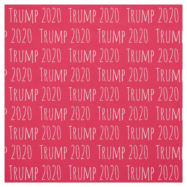 Tissu Fun Font Donald Trump 2020 Motif (Échantillon)