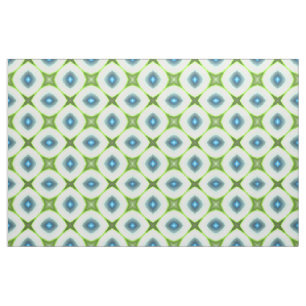 Tissu Funky Lime Green Aqua Mosaïque Carré turquoise