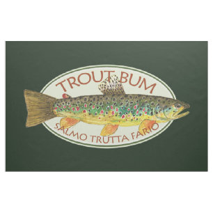 Tissu Funny Fishing TROUT BUM