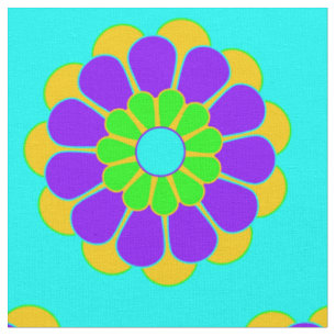 Tissu Funny Flower Power Bloom II + votre backgr. & idée