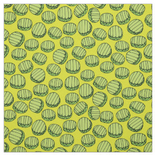 Tissu Funny Green Slicks Motif alimentaire