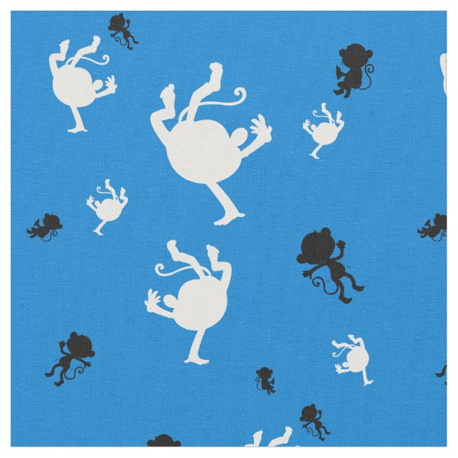 Tissu Funny Monkey Motif Fabric - Jouer Jungle Thème (Fermer)