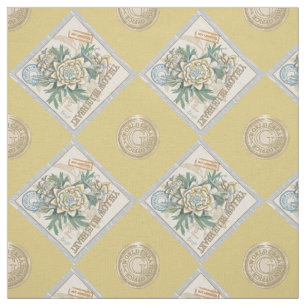 Tissu G Bureau de la création Fleur jaune