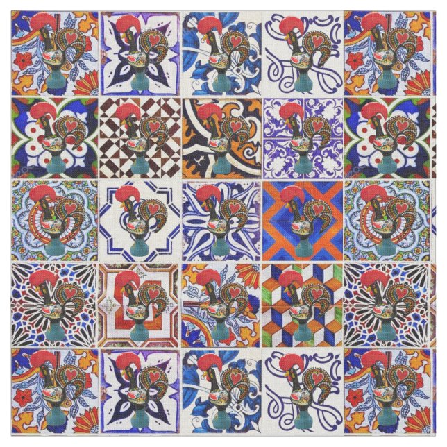 Tissu Galo de Barcelos, Portugal (Fermer)