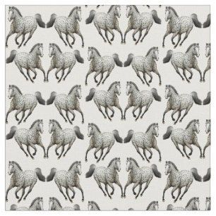 Tissu galopant de cheval d'Appaloosa de léopard