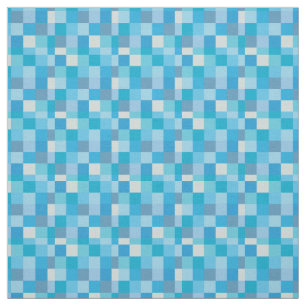 Tissu Gamer bleu du motif   de Lapis Pixelated