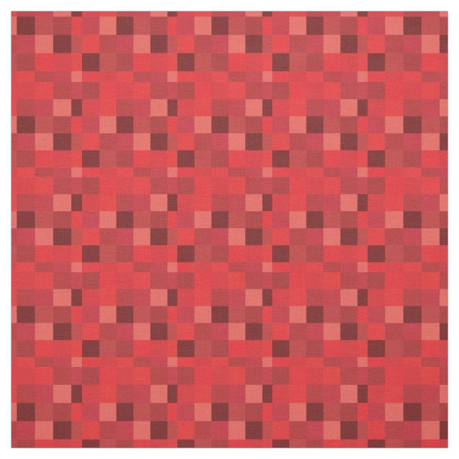 Tissu Gamer rouge du motif | de Pixelated (Échantillon)