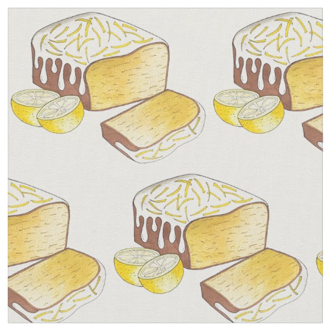 Tissu Gâteau citron Pound Pâte de gâteau Cuisine britann (Fermer)