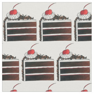 Tissu Gâteau Gâteau Slice Dessert allemand de la Forêt-N