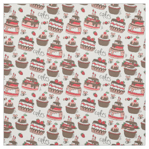 Tissu Gâteaux d'anniversaire