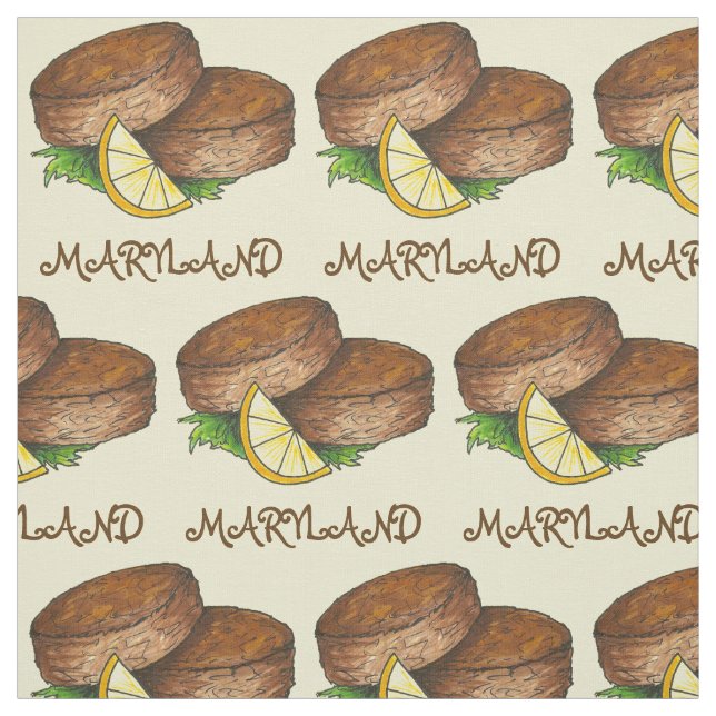Tissu Gâteaux de crabe MD Maryland Gâteaux de crabe épic (Échantillon)