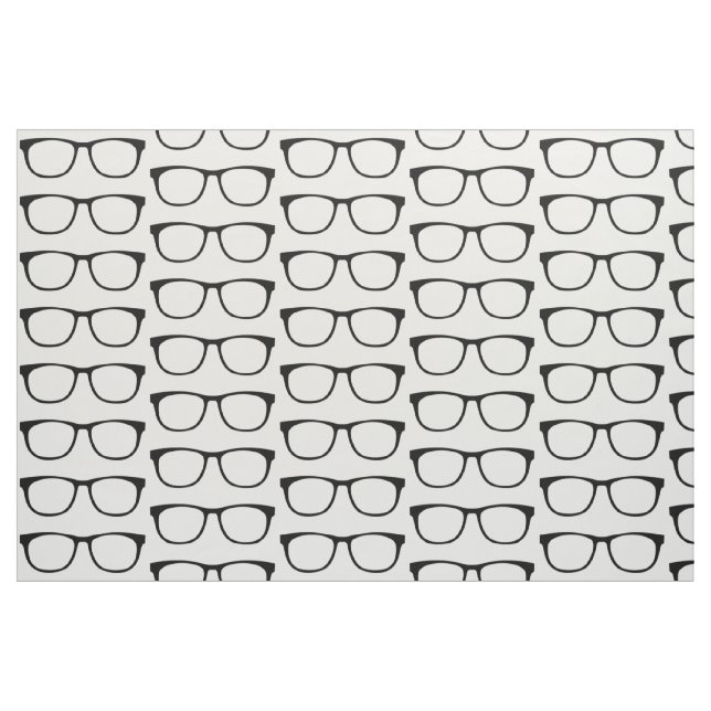 Tissu Geek de lunettes en ébène (Fat Quarter)