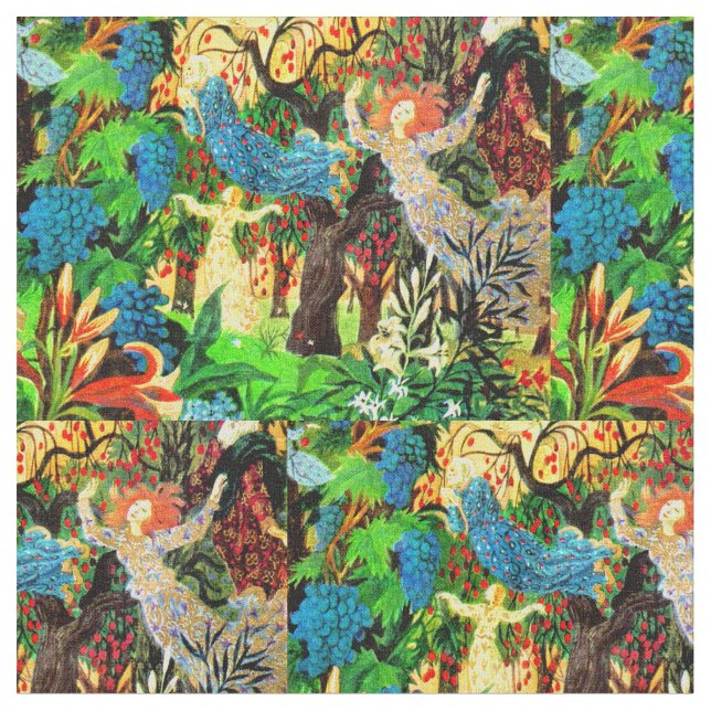 Tissu gens de fées dans la forêt (Fermer)