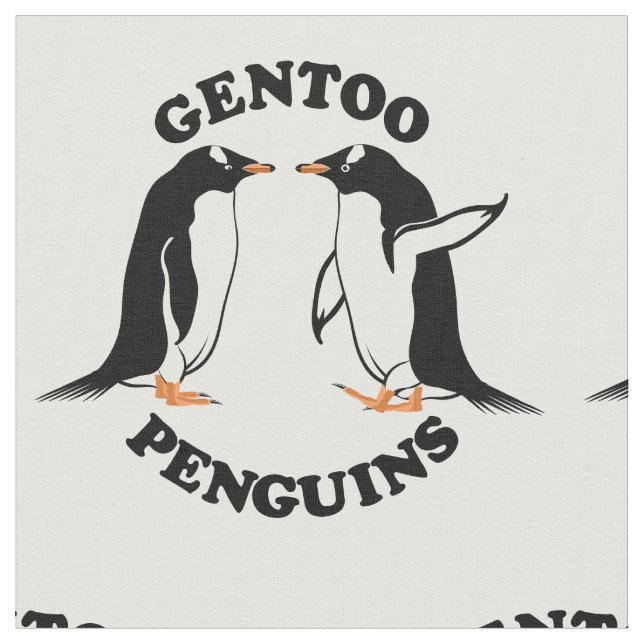 Tissu Gentoo Penguins (Fermer)