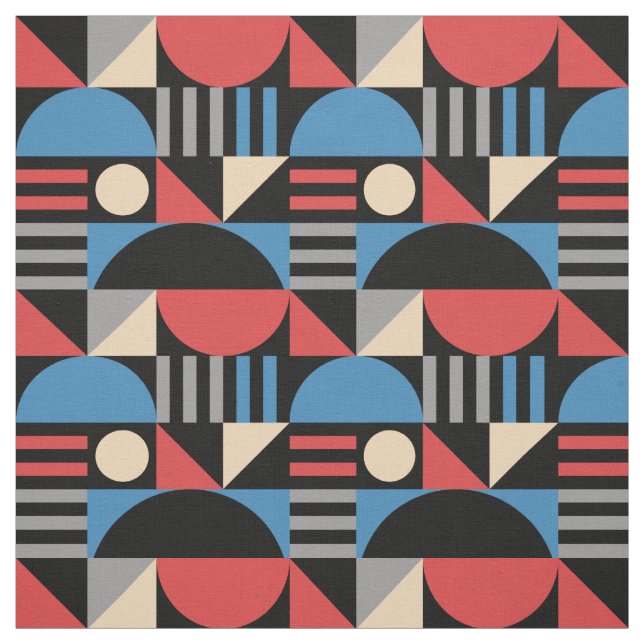 Tissu Geometric Mid Century Modern Pattern (Échantillon)