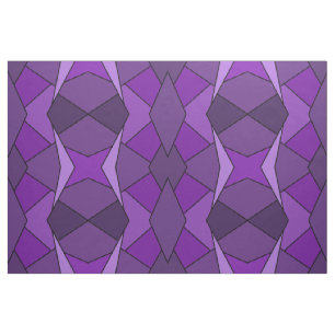 Tissu géométrique de formes de polygones pourpres